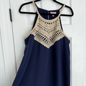 Lilly Pulitzer Navy Dress Size 16